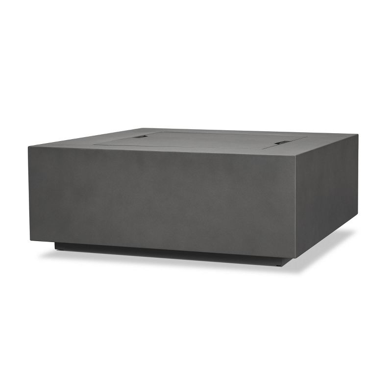 Aegean Square Fire Table with NG Conversion Weather Slate - Real Flame, 6 of 11