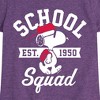 Girls' - Peanuts - Snoopy School Squad Fitted Short Sleeve Graphic T-Shirt - 2 of 4