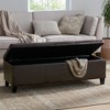 CAVINAS  Storage Ottoman Bench for Bedroom,51.25" Storage Bench with Soft-Close Lid,Rectangle Ottoman for Living Room,Entryway - 3 of 4