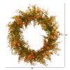 Nearly Natural 21” Autumn Fern Artificial Wreath - image 3 of 3