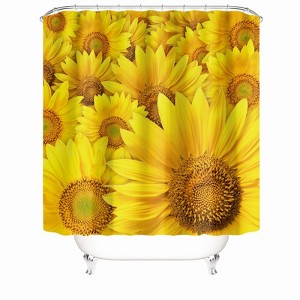 Sunflower Sunshine Shower Curtains for Bathroom Waterproof Fabric Bath Curtain Durable Soft Stylish Bathroom Decor 72x72 Inch - 1 of 1