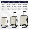 YONWAY 3 Piece Luggage Set, Expandable Hardside Carry-On Luggage, with front opening, with TSA lock & Spinner Wheels, for Travel - 3 of 4