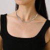 Dainty Gold Chain Necklace For Women - 18K Gold Plated Coin Disc Choker With Beaded & Paper Clip Layered Chain, Everyday Jewelry Gift - 2 of 4
