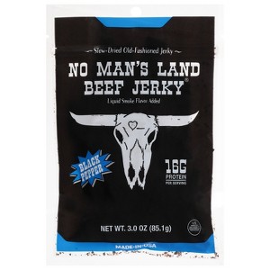 No Mans Land Beef Jerky Black Pepper - Case of 8 - 3 oz - 1 of 1