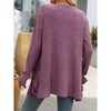 Clearlove Women Long Cardigan Lightweight Long Sleeve Open Front Sweater with Pockets - 3 of 4