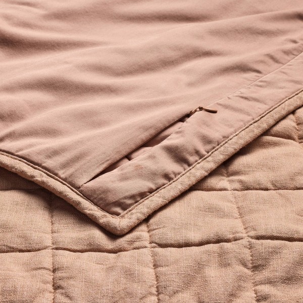 Funda de almohada de colcha de mezcla de lino resistente - Casaluna™ 4