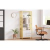 Jojoka 5-Tier Bookshelf with Cabinet and 2 Drawers, Standing Bookcase Display Rack for Bedroom, Living Room, or Home Office - 4 of 4