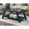 NicBex Modern Rectangle Wood Coffee Table Set of 3 with Open Storage Shelf for Living Room and Bedroom - 2 of 4