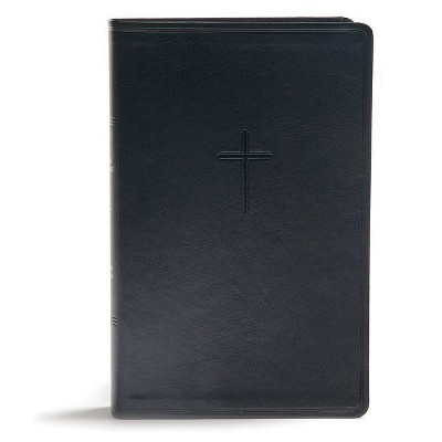 CSB Everyday Study Bible, Black Leathertouch - by  Csb Bibles by Holman (Leather Bound)