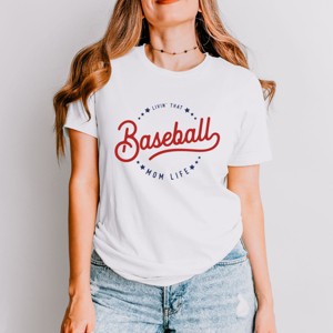 Simply Sage Market Livin' That Baseball Mom Life Short Sleeve Tee - 1 of 4
