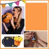 Boo Skeleton & Flower Earrings - Cute Pumpkin Dangle Earrings, Trendy Halloween Gift for Women - 3 of 4