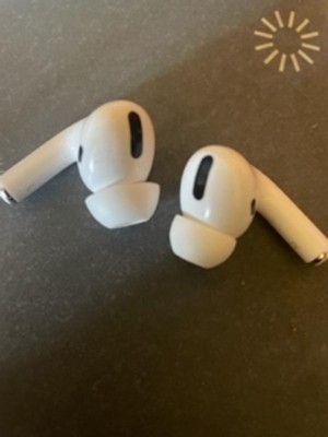 Replacement Earbud Tips Covers for Apple AirPods Pro & Airpods Pro 2 -  Small, Medium and Large (White) 