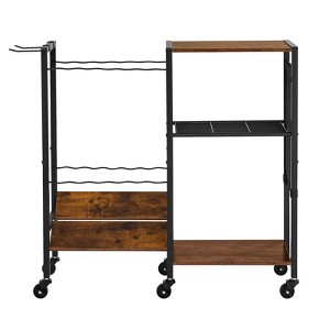 VEVOR Fishing Rod Holder for 12-Rods, Mobile Fishing Pole Rack Cart with Wheels, Fish Gear Equipment Organizer for Garage Home Indoor Use,Black - 1 of 4