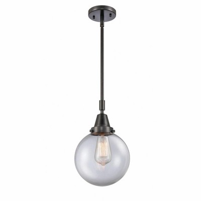 Beacon - 1 Light Stem Hung Mini Pendant In Industrial Style-12.63 Inches Tall and 8 Inches Wide