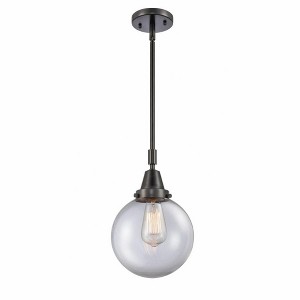 Beacon - 1 Light Stem Hung Mini Pendant In Industrial Style-12.63 Inches Tall and 8 Inches Wide - 1 of 1