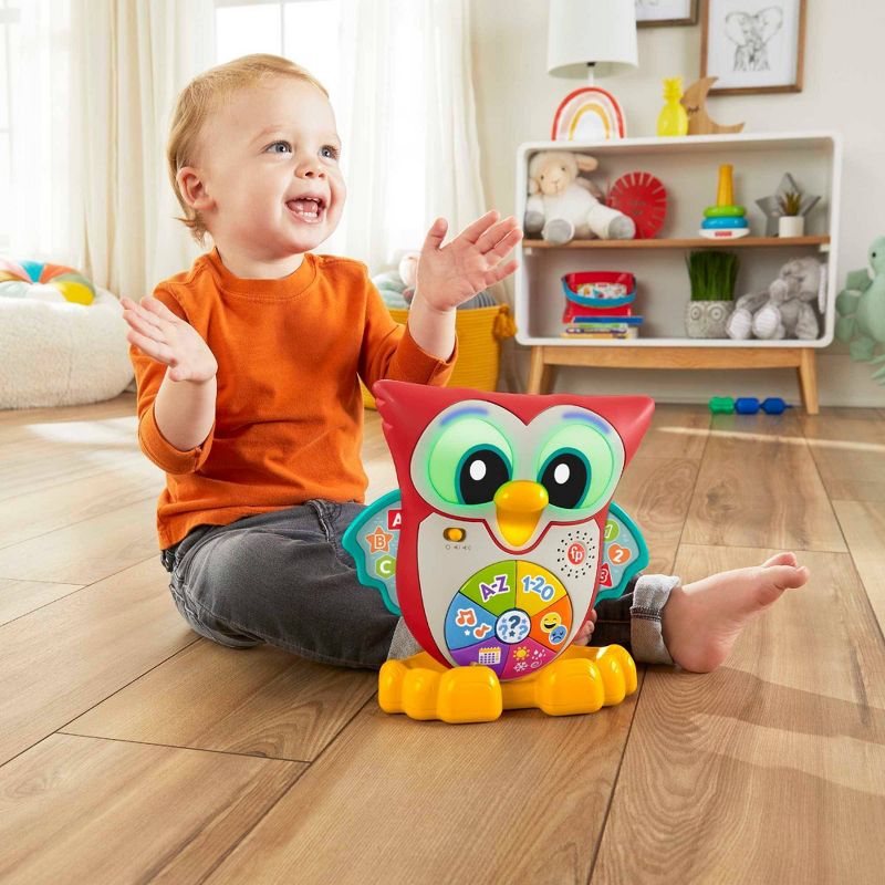 Fisher-Price Linkimals Light Up &#38; Learn Owl Interactive Musical Learning Toy, 3 of 9