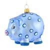 Ornaments To Remember 3.0 Inch Piggy Bank Blue Saving Save Money Birthday Tree Ornaments - 3 of 3