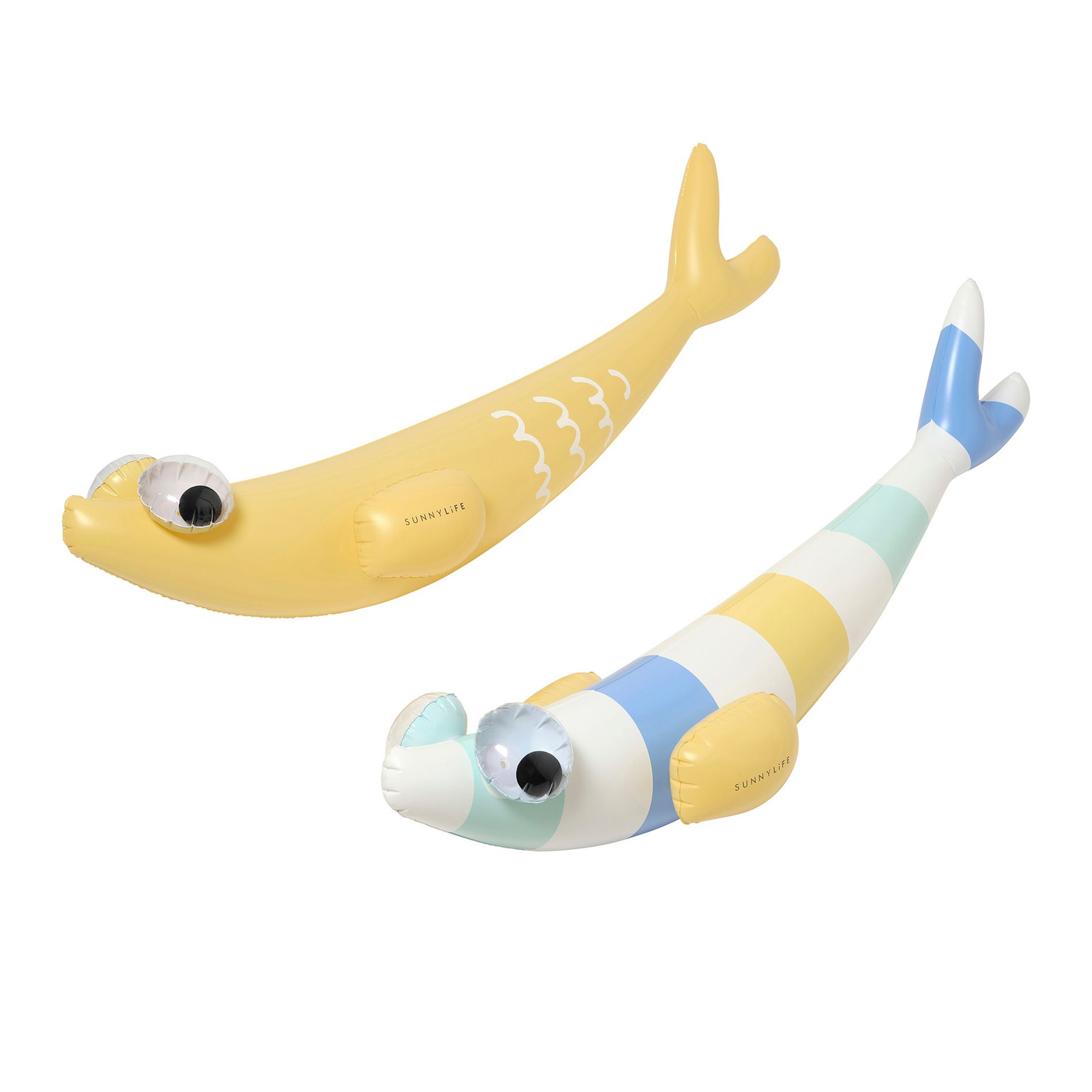 Sunnylife Kids Inflatable Noodles - Finn The Fish, Set of 2 Pool Float Toys