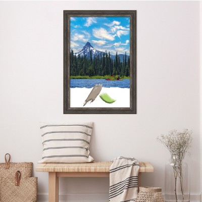 Alta Rustic Char Distressed Polystyrene Wall Picture Frame