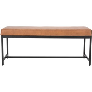 Chase Faux Leather Bench - BCH6204 - Safavieh - 1 of 4