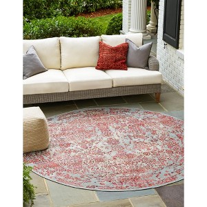 Unique Loom    Outdoor Botanical Vintage Area Rug - 1 of 4