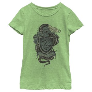 Girl's Harry Potter Slytherin Coat of Arms T-Shirt - 1 of 4