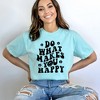 Simply Sage Market Women's Makes You Happy Smiley Face Short Sleeve Garment Dyed Tee - 2 of 2