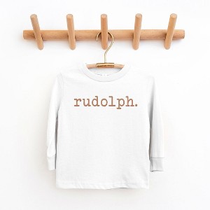 The Juniper Shop Rudolph Puff Print Toddler Long Sleeve Tee - 1 of 3