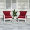 WestinTrends Avalon Outdoor Patio HDPE Loveseat Sofa with Patio Cushions - 2 of 4