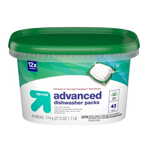 Fresh Scent Advanced Dishwasher Detergent Packs 43ct Up Up Target