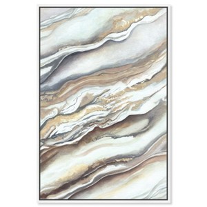 Art Remedy Neutral lines I Boho Abstract Wall Art Framed - 1 of 4