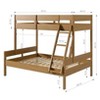 Donco Kids Low Board Twin Over Full Urban Oak Panel Bunkbed - 2 of 4