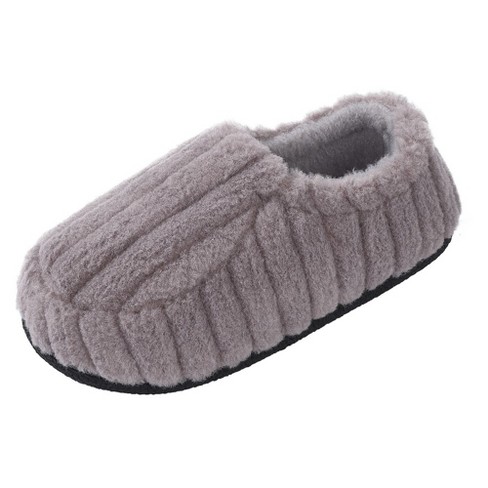 Womens Slippers Comfort Fluffy Fuzzy Slip on House Slippers Closed Toe  Indoor Outdoor Non-Slip