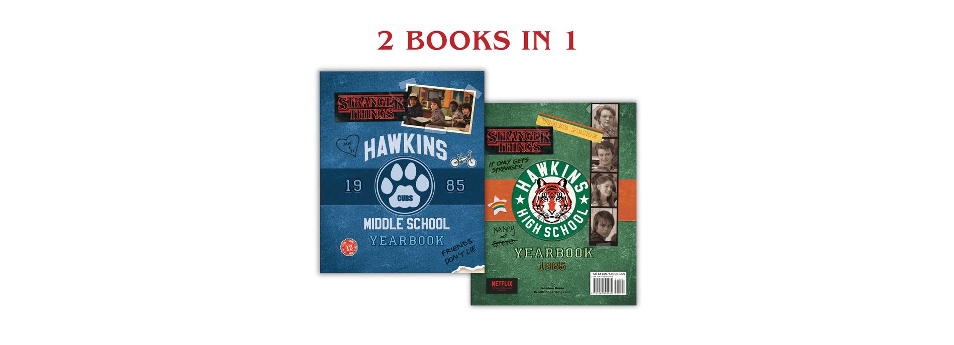 Hawkins Middle School Yearbook/Hawkins High School Yearbook (Stranger Things) - by Matthew J Gilbert (Hardcover)
