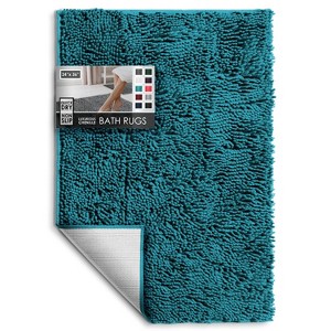 Hearth & Harbor Bathroom Rugs, Machine Washable Chenille Bath Mat for Bathroom - 1 of 4