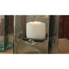 Small Elegant Glass Candle Hurricane – 11" Tall Accent by Kalalou - 3 of 3