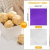 Unique Bargains Textured Surface Chocolate Bar Caramel Aluminum Foil Candy Wrappers 100 Pcs - 2 of 4