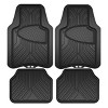 Armor All 4pc Rubber All Season Trim-to-Fit Floor Mats Black - 2 of 4