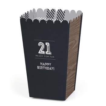 Big Dot of Happiness Finally 21 - 21st Birthday - Party Favor Boxes - Set  of 12