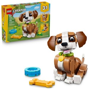 LEGO Creator 3 en 1 Animales Tiernos: Cachorro Juguetón 31382