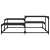 vidaXL Coffee Table Black 42.1 in.x42.1 in.x15.7 in. Engineered Wood - 4 of 4