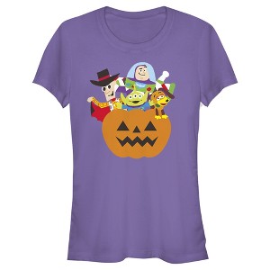 Juniors Womens Toy Story Halloween Toy Treats T-Shirt - 1 of 4