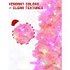 Slim Pre-lit Artificial Pencil Christmas Tree with LED Lights, Abundant Branch Tips, Easy Assembly and Sturdy Metal Stand - 4 of 4