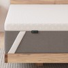 FlexPedic Flex Fresh Slow Rebound 2 Inch Cooling Gel and Charcoal Infused Memory Foam Mattress Topper with Removable Cover, Twin Size - 3 of 4