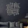 Cheung's Iquara Small Abstract Metal Wall Art Silver - 2 of 4