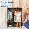 ECR4Kids Streamline 3-Section Toddler Coat Locker with Bench - 3 of 4