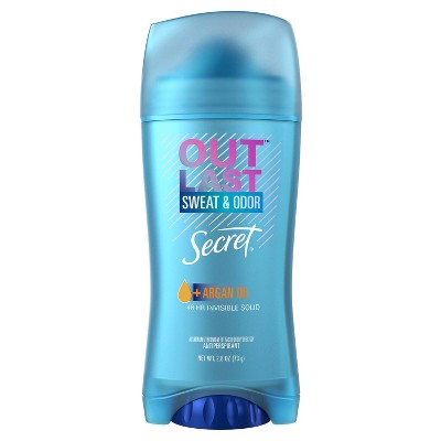 Secret Outlast Invisible Solid Women's Antiperspirant Deodorant Argan Oil Scent - 2.6oz