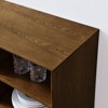 SKRAN 47.3" Sideboard Buffet Cabinet with Storage, Farmhouse Fluted Sideboard with 2 Doors & Solid Wood Feet, Storage Cabinet for Kitchen, Walnut - 4 of 4
