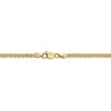 Black Bow Jewelry 3mm, 14k Yellow Gold, Flat Wheat Chain Necklace - 4 of 4