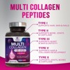 Collagen Peptides for Women & Men - Type I, II, III, V, X Multi Collagen Pills, Hydrolyzed Collagen Peptides Supplements, Nature's - 120 Capsules - 2 of 4